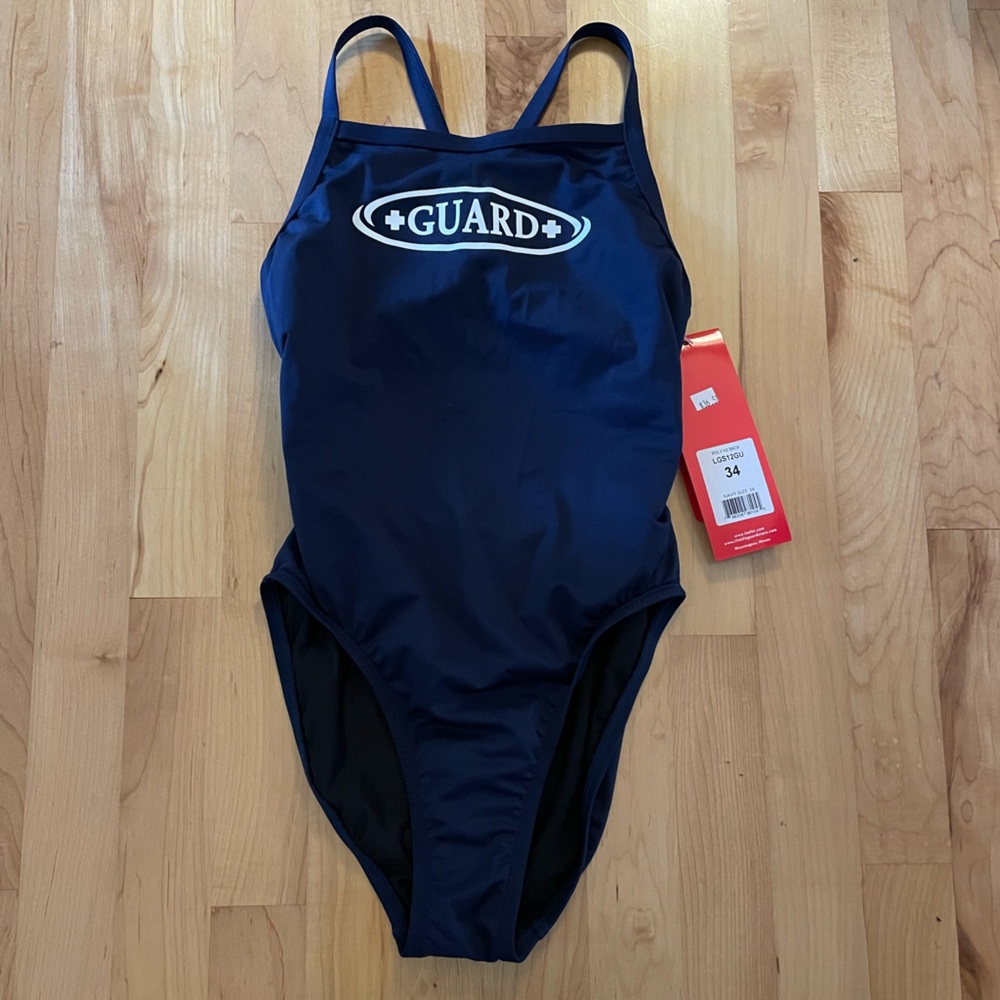 Lifeguard navy swimsuit 34